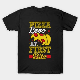 Pizza love at first bite T-Shirt